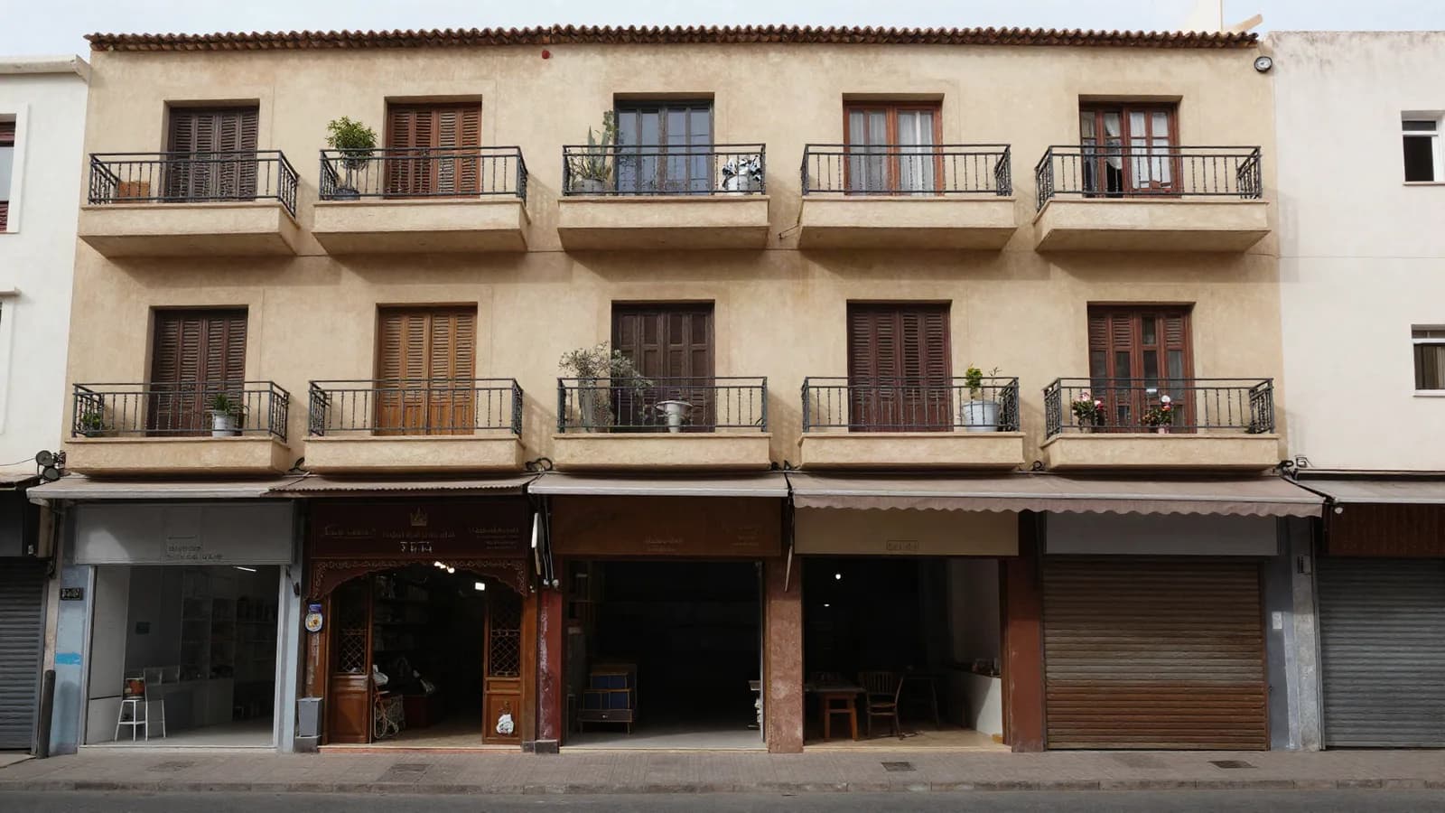 Expertise d'un immeuble mixte commerce + habitation au Maroc — la méthode par composantes