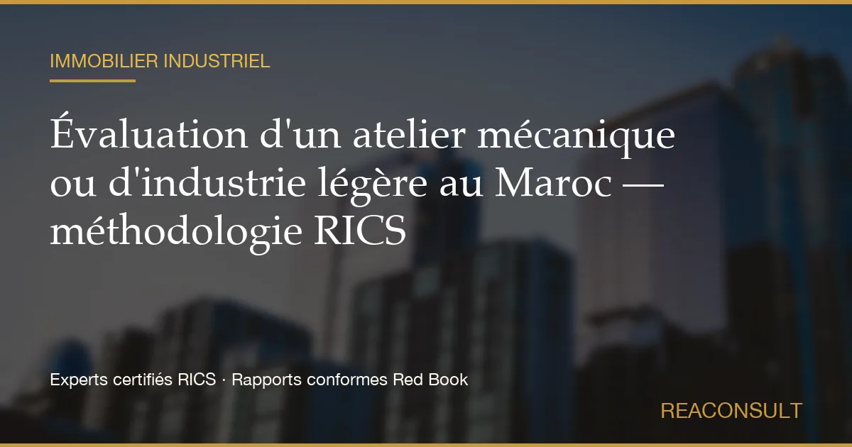 Atelier de transformation industrielle au Maroc — évaluation d'une unité de plasturgie et d'emballage, process et utilités