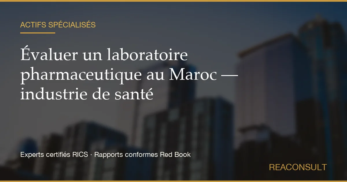 Healthcare facility in Morocco — clinical departments, medical gases and reinstatement cost within the sum insured