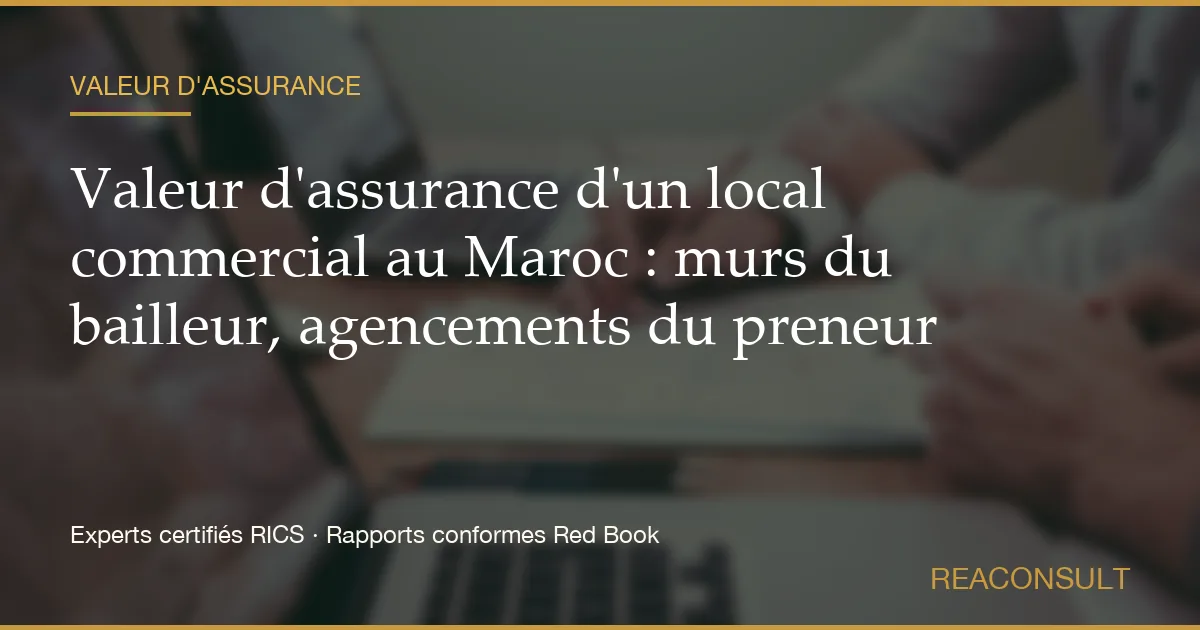 Local commercial au Maroc — évaluer la valeur des murs et le rendement à Casablanca
